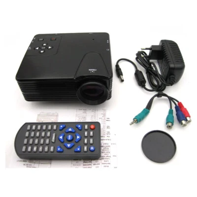 Mini LED Projector H80 LED Orthographic Projection 80Lumen 1080P - Image 1 of 4