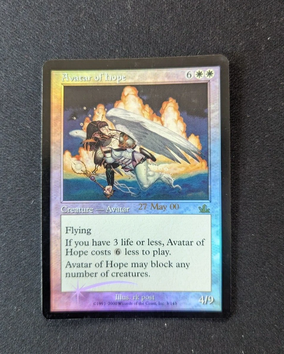 Magic Mtg FOIL Pre-release Prophecy Avatar of Hope   near mint