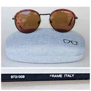 Vtg Revo Sunglasses RARE TORTOISE 973/008 MIRRORED ORIGINAL LENSES MADE IN ITALY - Picture 1 of 16