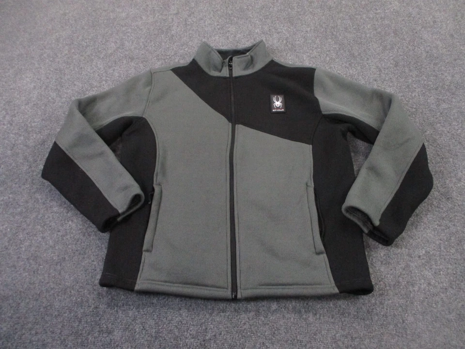 Chaqueta Spyder Para Hombres L Forrada de Vellón Senderismo Logo Exterior Suéter Rejilla Abrigo Pesado Foto 1 de 4