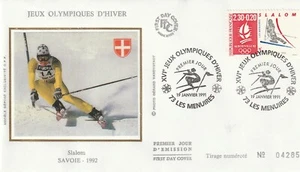 FRANCE 1991 FDC JEUX OLYMPIQUES D'HIVER YT 2676 - Imagen 1 de 1