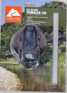 Ozark Trail All-in-One Ersatzbecherdeckel und Strohhalm passt 22 Unzen ~ NEU - Bild 1 von 5