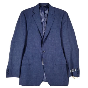 Club Room Classic-Fit Solid Blue Sport Coat Mens 38R 38 $295 - Picture 1 of 6