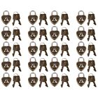 Set Of 20 Mini Heart Locks With Keys - Ideal For Wedding Favors & Crafts