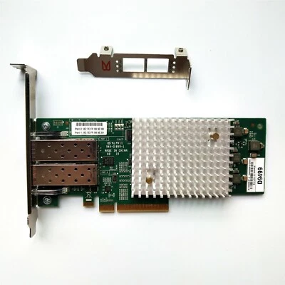 Qlogic Brocade BR-1860-2F dual port 16Gb FC HBA SFP 10G Network Card - Image 1 of 4