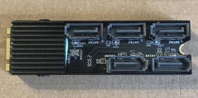 Tarjeta de expansión de almacenamiento Silverstone SST-ECS07 5 puertos SATA M.2 PCI-e Foto 1 de 4