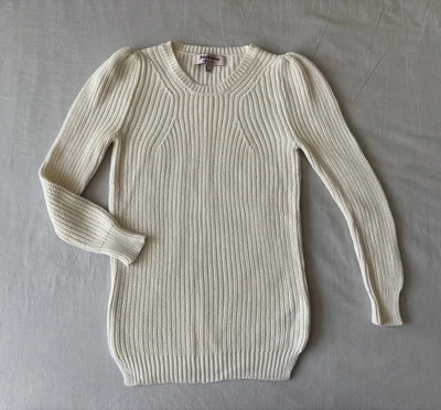 Juicy Couture Algodón Suéter Jersey Top XS Blanco Crema Marfil P 0 Foto 1 de 4