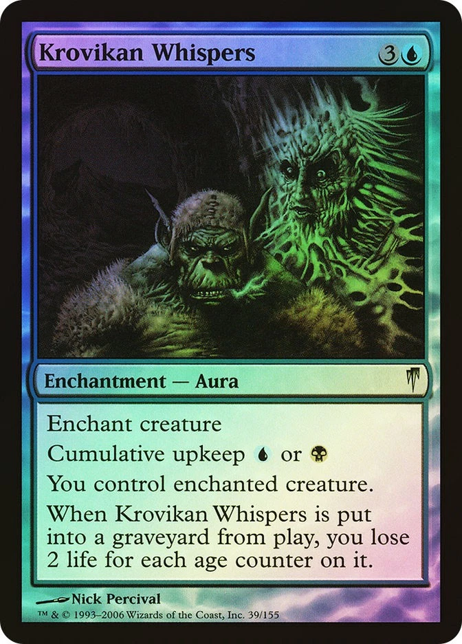 MTG FOIL Krovikan Whispers  - Coldsnap #039 - Image 1 of 1