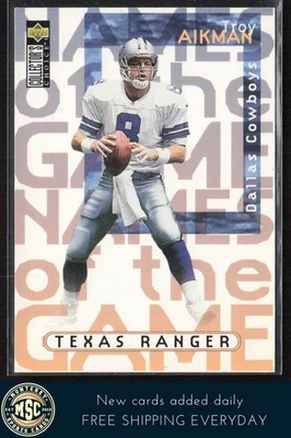 Troy Aikman 1997 Collector's Choice #60 Dallas Cowboys - Image 1 of 2