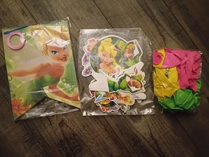 Tinkerbell Birthday Party Decoration Banner, Cake Topper, Cupcake, Balloons NEW - Picture 1 of 4