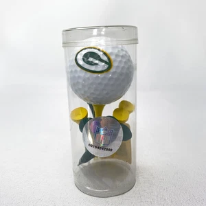 Vintage NFL Geen Bay Packers Golf Ball with 8 Tees Mint Condition! - Picture 1 of 7