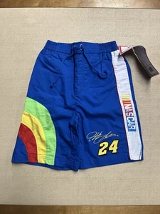 Vintage 90s NWT Chase Authentics NASCAR Dale Earnhardt Swim Trunks Size Youth S - Picture 1 of 10