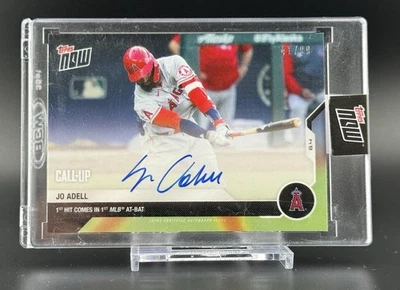 JO ADELL Autograph Auto - 2020 Topps Now #53A Angels Call-Up /99 - First Hit! - Image 1 of 3