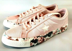 Converse One Star Ox Parkway Floral Canvas Pink Egret 262822C Tween Size 6 - Picture 1 of 5