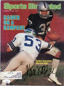 Marcus Allen Raiders Autographed Signed 1982 Sports Illustrated JSA Authentic - Picture 1 of 1