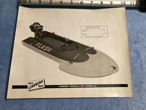 VINTAGE THE LINDBERG LINE FLASH HYDROPLANE PLASTIC MODEL B & W PROMO PHOTOGRAPH - Picture 1 of 9