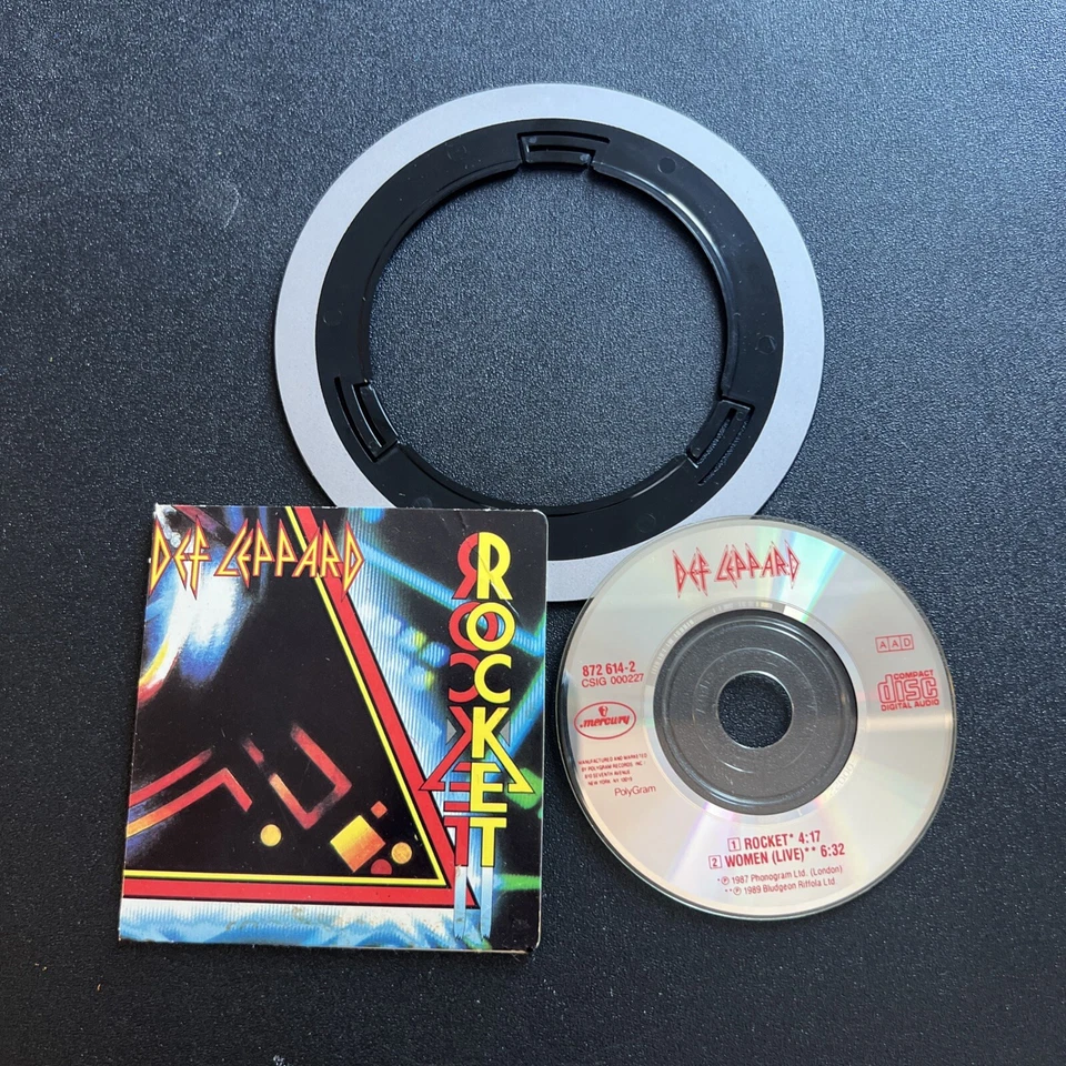 Def Leppard 3" inch Mini CD Single 1989 ROCKET WOMEN CD3 Tested Foto 1 de 4