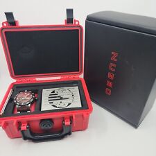 Nubeo Opportunity NB-6051-44 48mm Red Dial Steel Watch REAL METORITE