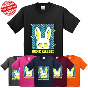 Bone Rabbit Funny Kid's T-Shirt Halloween Ukraine USA Christmas New Gift Tee - Picture 1 of 14
