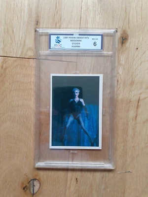 MADONNA PANINI SMASH HITS COLLECTION 1987 MGC 6 GRADED CARD NOT PSA - Image 1 of 2