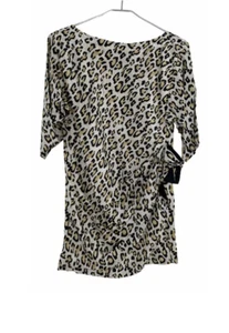 Just Cavalli 100% Silk leopard Print dress S small Animal Print - Picture 1 of 9