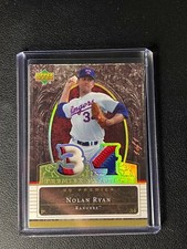 1/1 NOLAN RYAN 2007 UPPER DECK UD PREMIER PATCHES GAME USED DUAL PATCH HOF 1/1