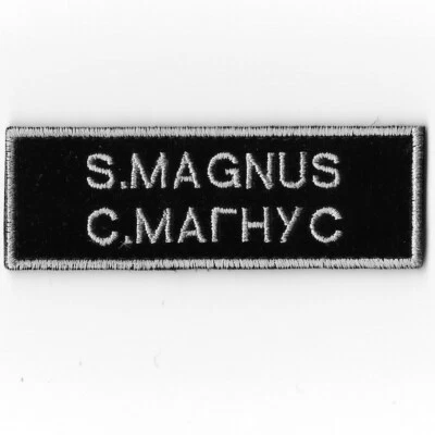 EXPEDITION 18 NASA ASTRONAUT S. MAGNUS AUTHENTIC SPACESUIT PATCH NAMETAG #3 - Image 1 of 4
