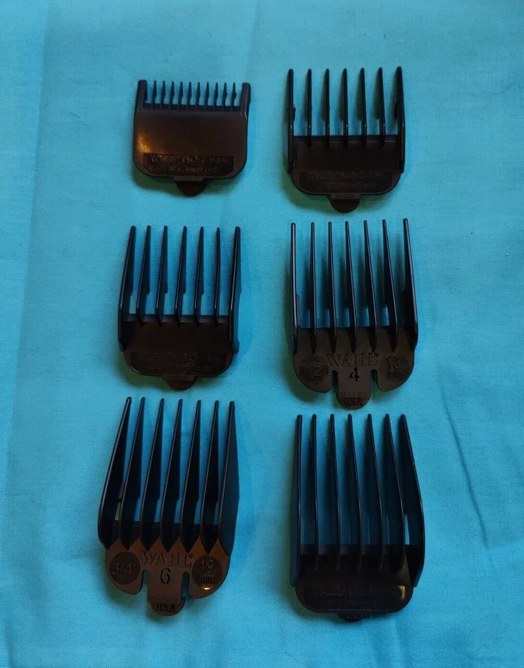 #1, #2, #3, #4, #6 o #8 Wahl Clipper Guide Peine Guard OEM - tu elección Foto 1 de 1