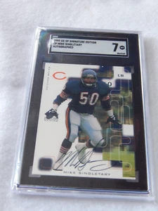 UD SP 1999 edición exclusiva Mike Singletary autografiado-SGC grado 7 - Imagen 1 de 2