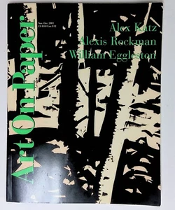 ART ON PAPER 2001 V6 No 2 Eggleston Rockman Alex Katz Magazine - Imagen 1 de 6