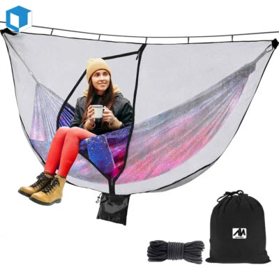 Portable Hammock Bug and Mosquito Net Cover Fortress Mesh Lightweight Outdoor - Image 1 of 4