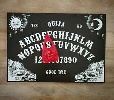 BLACK Ouija Board ❤ Spirit Wooden Game | RED Planchette | FREE STAND | AUS made❤