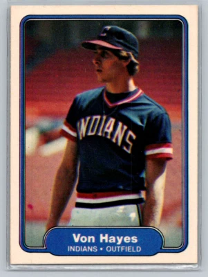 1982 Fleer Baseball Card #371 Von Hayes Rookie - Image 1 of 2