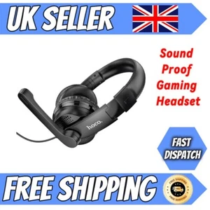 Gaming Headset Headphones Microphone Mic 3.5mm For PC Laptop Xbox One PS4/5 UK - Picture 1 of 6