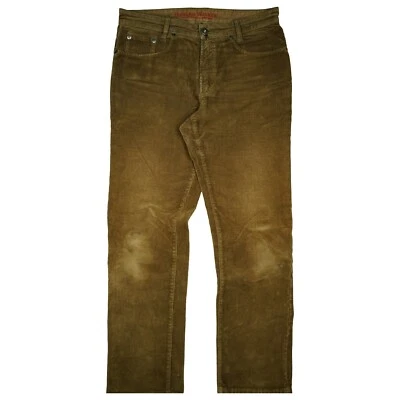 Pantalones de mezclilla Harlem Walker JOKER para hombre con cordón pierna recta regular 52 W35 L34 marrón Foto 1 de 4