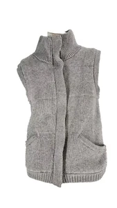 Theory Women's Sweater Medium Gray Wool Cotton Sleeveless Julie New Nickname... - Picture 1 of 8