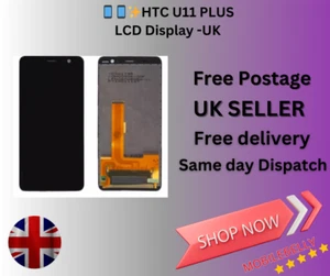 🔥 HTC U11 Plus LCD Display Touch Screen Digitizer Assembly Replacement – UK - Picture 1 of 1