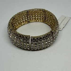 Beautiful Charter Club Gold Tone Rhinestone Stretch Bracelet $49.50 - Picture 1 of 5