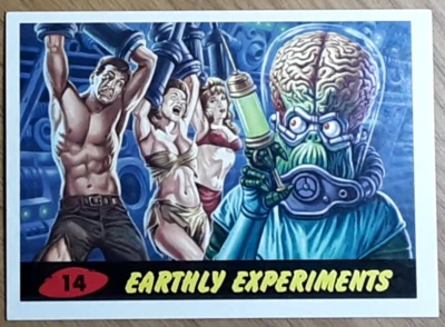 2015 Mars Attacks Occupation Heritage Card 14 EARTHY EXPERIMENTS. New Top Loader - Image 1 of 3