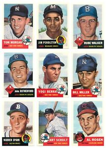 1991 Topps Baseball Archives - 1953 Reprint #'s100 - 199 U-Pick NM