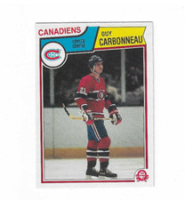 1983-84 O-Pee-Chee #185 Guy Carbonneau RC Rookie Canadians HOF NM-MT