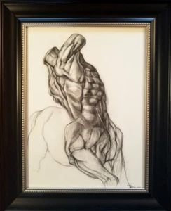 “Centauros”. Dibujo académico clásico, original, único en su clase  - Imagen 1 de 2