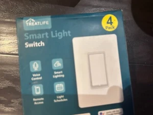 Treatlife Smart Light Switch SS01 Alexa & Google Assistant - 4 PACK - Picture 1 of 2