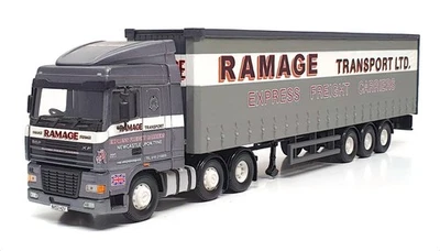 Corgi 1/50 Scale CC13217 - DAF XF Space Cab Curtainside Truck Ramage - Grey - Image 1 of 4