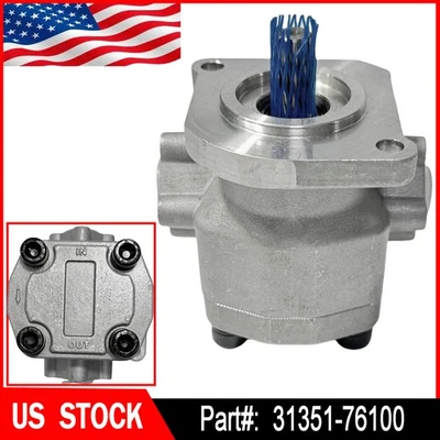 Fits For Kubota L35 L2550DT L2350DT L2500DT Hydraulic Pump 31351-76100 US Stock Foto 1 de 4