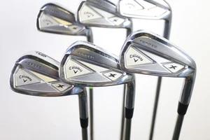 Callaway X Forged 2013 Iron Set 4-9 +0.75 in Stiff Flex Steel Shaft Good - Picture 1 of 8