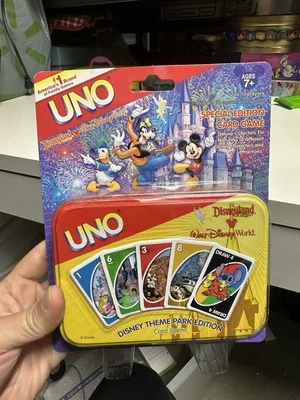 Vintage UNO Special Edition Card Game DISNEY THEME PARK Mattel Disneyland (RARE) - Image 1 of 3