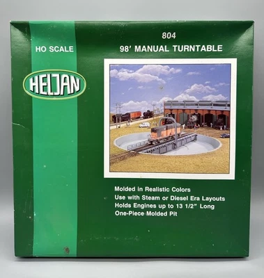 Brand New Heljan HO Scale Kit 804 98’ Manual Turntable NOS Free S&H - Image 1 of 4