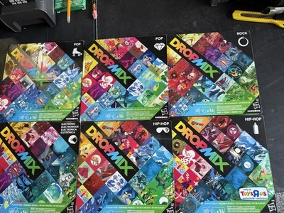 DropMix Exclusivo Hip-Hop Pop Rock Lista de Reproducción Electrónica Paquete Harmonix Lote de 6 Foto 1 de 4