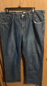 Herren Apt.9 Straight Fit Dark Wash Denim Blau Jeans Größe 38 x 32 - Bild 1 von 4